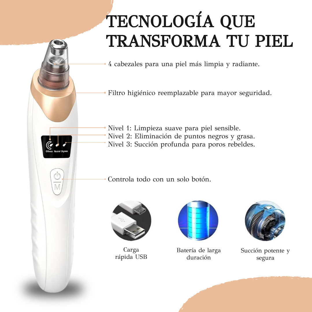 Nuvéra™ Extractor profesional de puntos negros